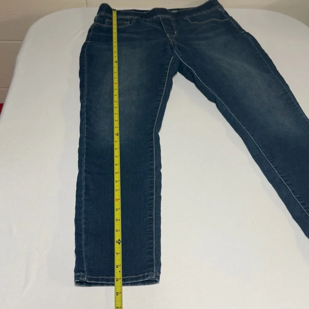 Levi’s Signature Gold Dark Blue Pull On-Skinny Jeans-Mid Rise-Shaping-Size 12L - Picture 10 of 14